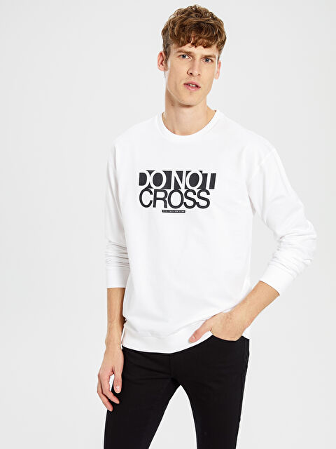 XSIDE Crew Neck Long Sleeve Men's Sweatshirt - 0S1172Z8-JSJ