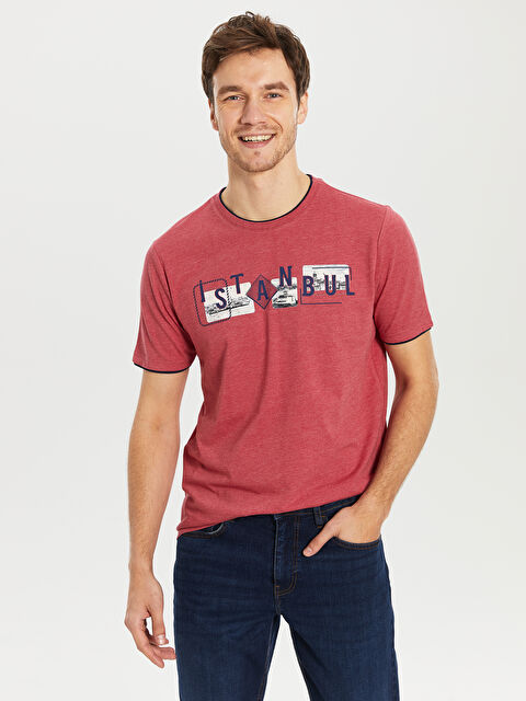 LCWAIKIKI Classic Short Sleeve Combed Cotton Men's T-Shirt - 0S1801Z8-E0S