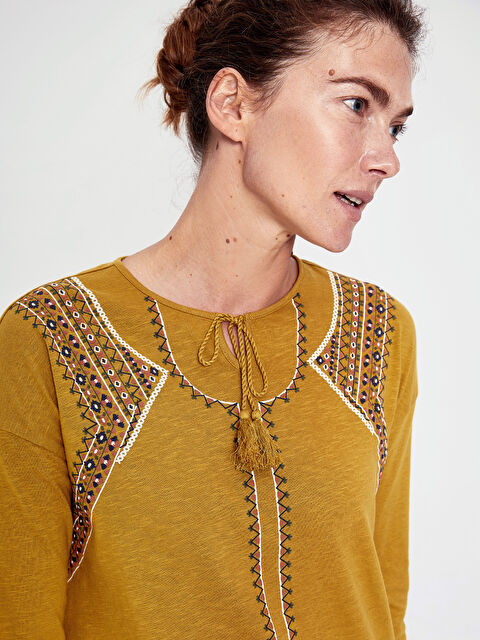 LCW Grace T-shirt VERT Femme - 0S1628Z8-GU2