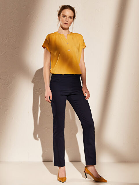 LCWAIKIKI Basic High Waist Slim Trousers - 0S1648Z8-E1J