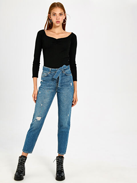 LCW Jeans Mom Fit Women Jeans - 0S7335Z8-507