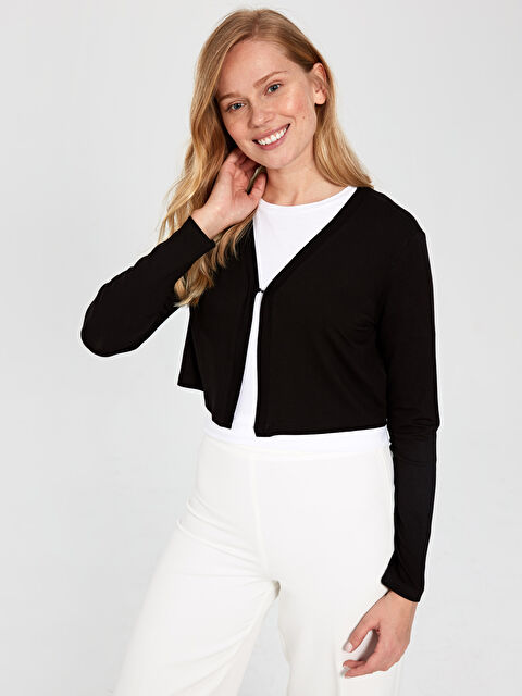 LCWAIKIKI Basic Plain Viscose Cardigan - 0S7571Z8-CVL