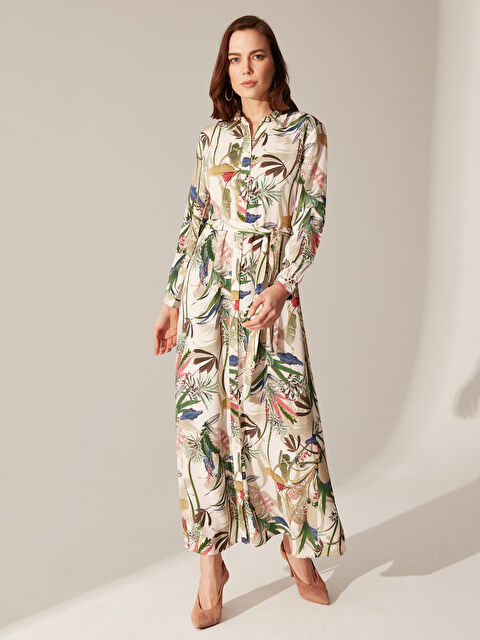 LCWAIKIKI Classic Standard Fit Long Sleeve Women's Shirt Dress - 0SK156Z8-LRR