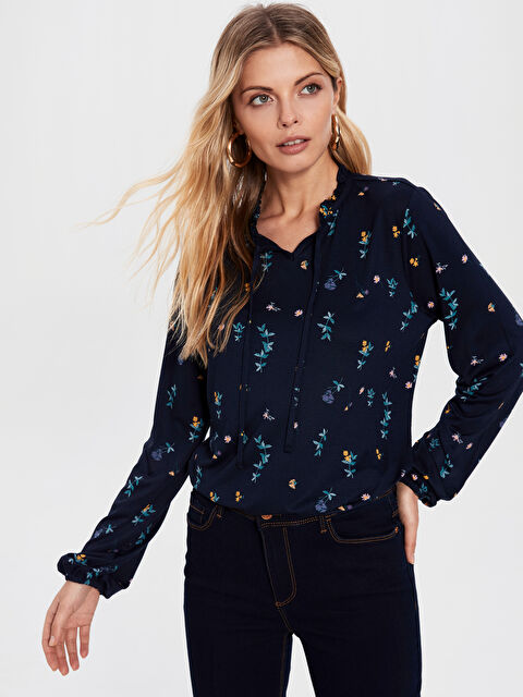 LCW Grace Crew Neck Long Sleeve Women's T-Shirt - 0SM223Z8-LSF