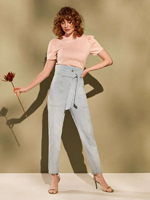 LCW Jeans Paperbag Women's Jeans - 0SO441Z8-JAR