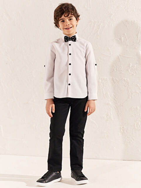 LCW Kids Pantalon Garçon Coupe Svelte Gabardine Basique - 0S1607Z4-CVL