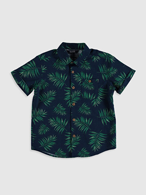 LCW Kids Chemise pour Garçons en Popeline à Manches Courtes - 0S5134Z4-LSJ