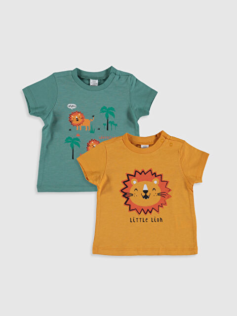 LCW baby 2-pack Baby Boy’s Printed Cotton T-Shirt - 0S6844Z1-Q4L