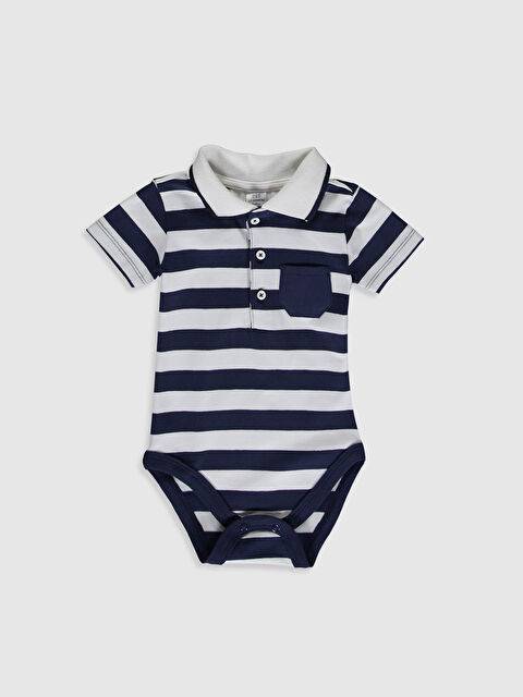 LCW baby Baby Boy’s Striped Bodysuit - 0SH322Z1-LGS