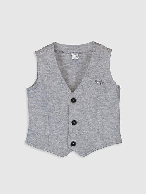 LCW baby V-Neck Baby Boys' Waistcoat - 0SH468Z1-F8Y