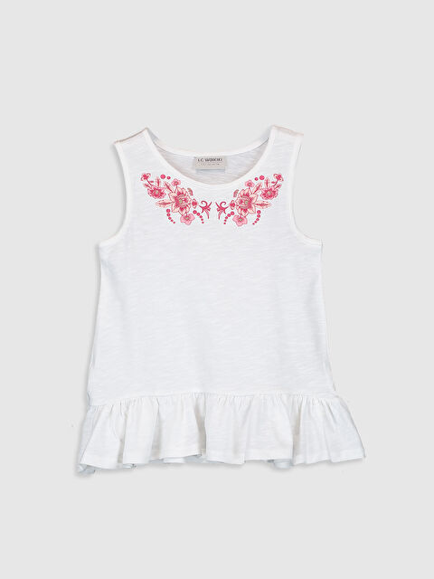 LCW Kids Crew Neck Girls' T-Shirt - 0W0243Z4-FDU