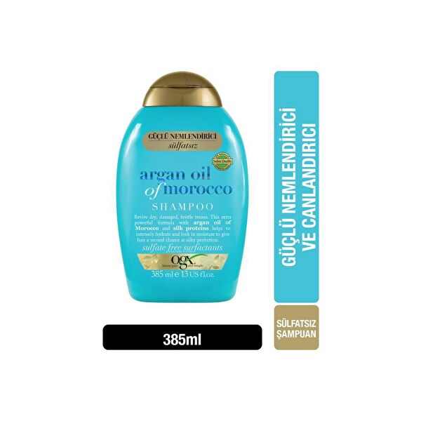 Güçlü Nemlendirici Ve Canlandırıcı Argan Oil Of Morocco Sülfatsız Şampuan 385ml