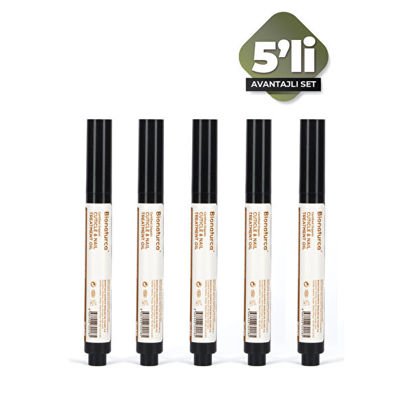 5'li Organik Sertifikalı Tırnak ve Tırnak Eti Bakım Yağı