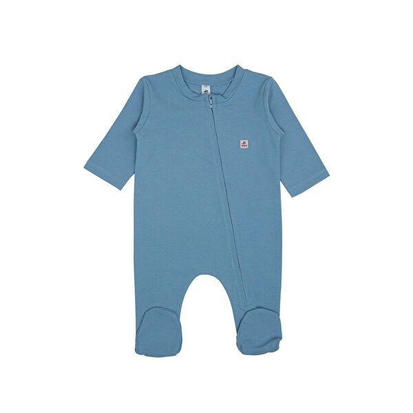 Boydan Fermuarlı Basic Tulum