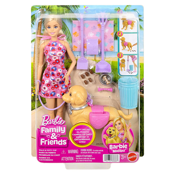 BARBIE Barbie Ve Köpekçiğin Yürüyüş Zamanı JJB46