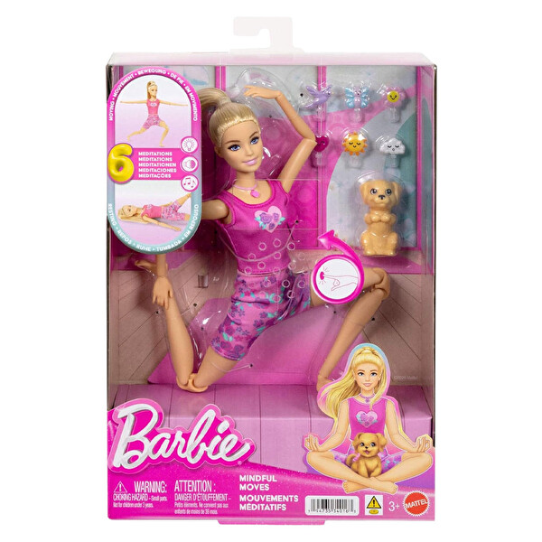 BARBIE Barbie Sesli Ve Işıklı Duyarlı Hareketler Bebeği JJN55