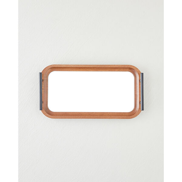 Frida Dekoratif Tepsi 19x36 cm Kahve