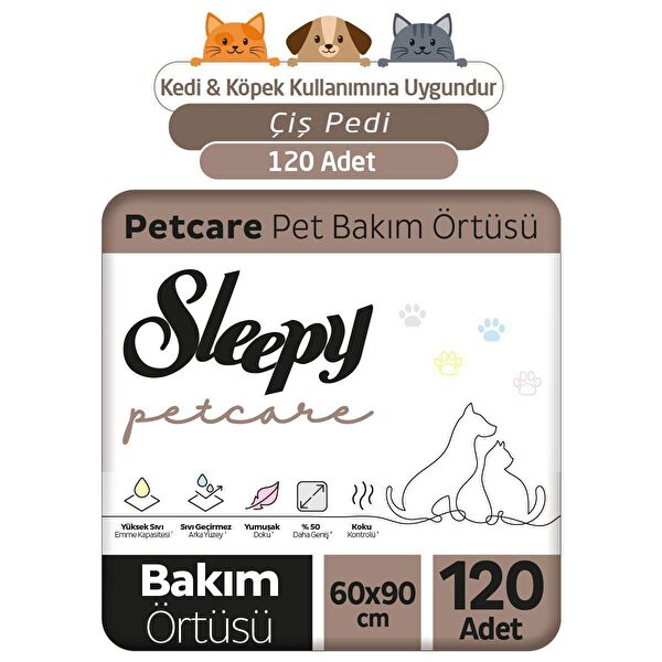 Petcare Pet Bakım Örtüsü 60x90 cm 4X30 (120 Adet)