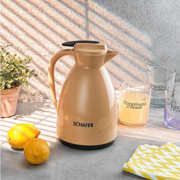 Kitchenhouse 1 L Cam Termos-Sarı