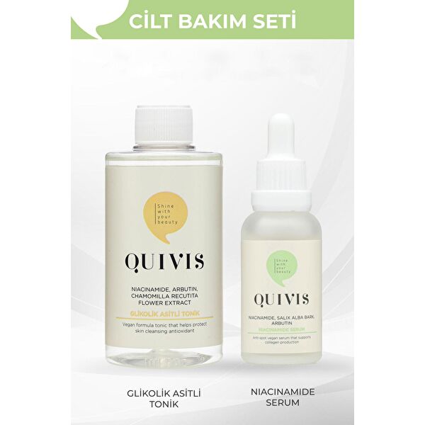 2’li Cilt Bakım Seti- Glikolik Asit Tonik 200ml Ve Niacinamide Serum 30ml