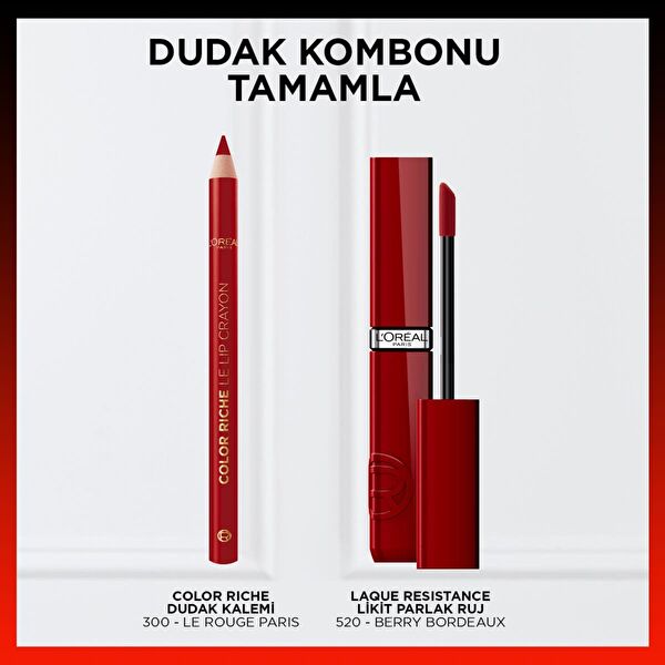 L'Oréal Paris Infaillible Laque Resistance Likit Parlak Ruj - 520 Berry Bordeaux