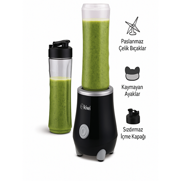 KSB-2214 Standlı Sporcu Blender - Kişisel Smoothie Blender 500 ml Bardaklı