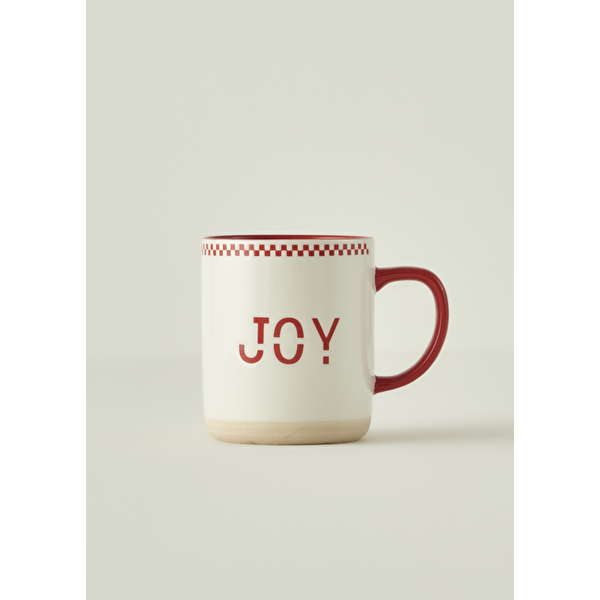 Joy Yılbaşı Stoneware Kupa Kırmızı (470 cc)