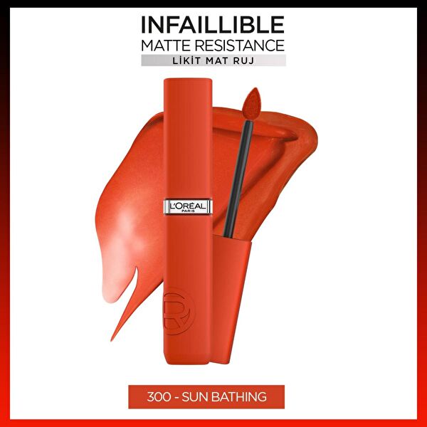 Infaillible Matte Resistance Likit Mat Ruj - 300 Sun Bathing