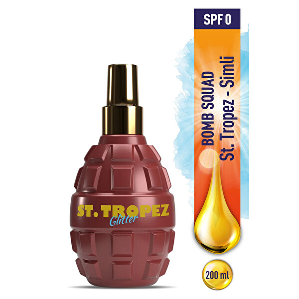 Eda Taşpınar St. Tropez Glitter Bronzing Bomb Işıltılı Bronzlaştırıcı Güneş Yağ – Işıltılı 200 Ml