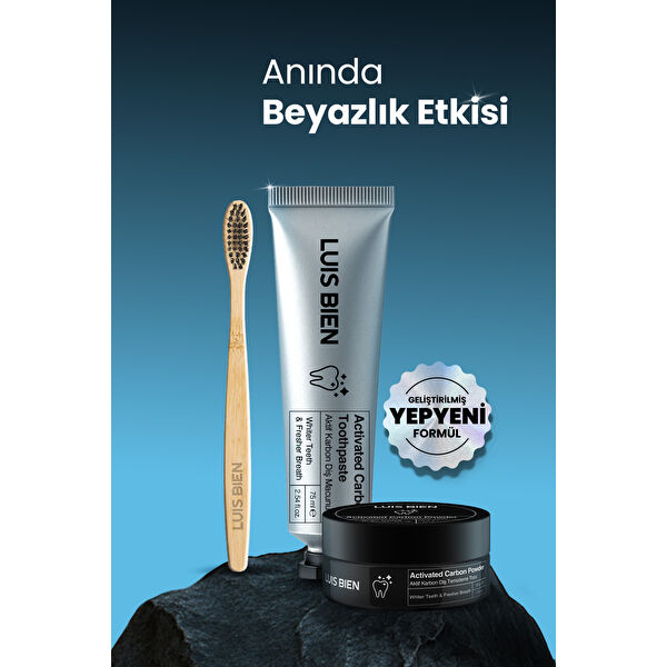 Diş Beyazlatma Seti + Bambu Diş Fırçası