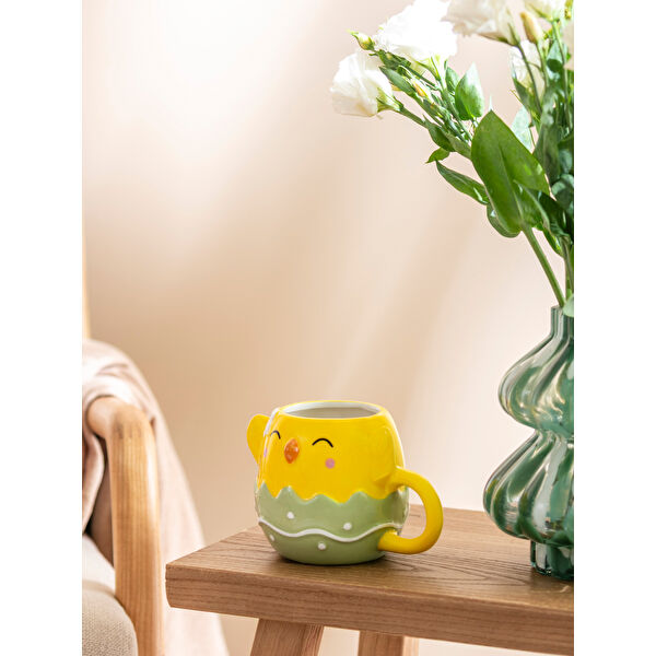 Civciv Figürlü Seramik Kupa 320 ml