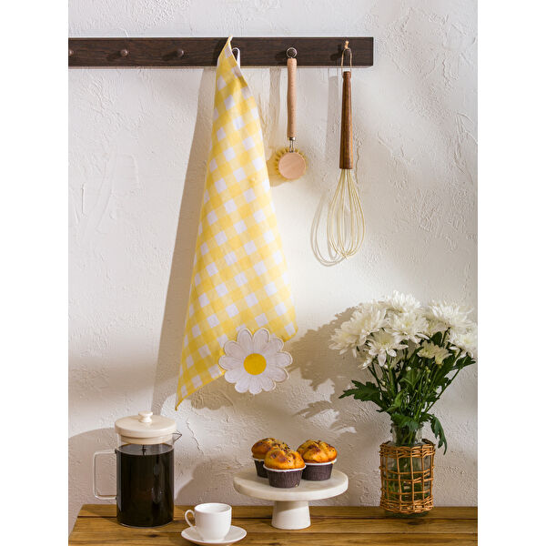 Çiçek Desenli Kurulama Bezi 40x50 cm