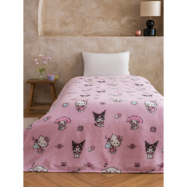 LCW HOME Hello Kitty Baskılı Pelüş Battaniye 150x220 Cm