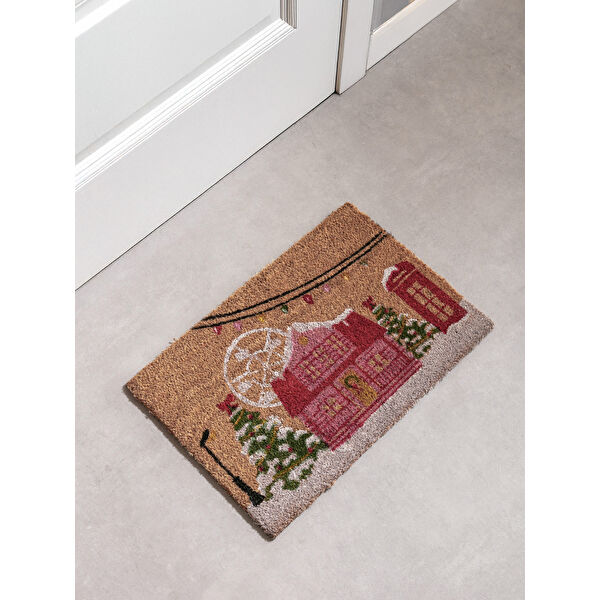 Yılbaşı Temalı Kapı Önü Paspası 40x60 cm