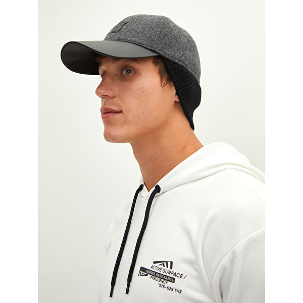 Etiket Baskılı Erkek Kep Şapka