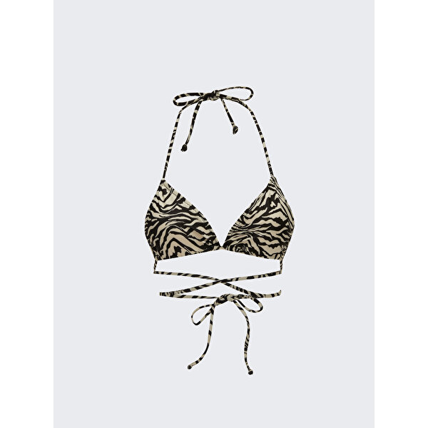 LCW DREAM Desenli Boyundan Bağlamalı Kadın Bikini Üst
