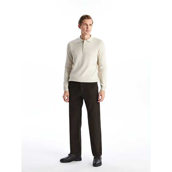 Rahat Kalıp Kadife Erkek Chino Pantolon