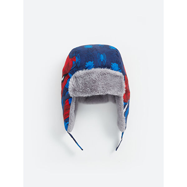 Spider-Man Baskılı Erkek Çocuk Kar Şapkası