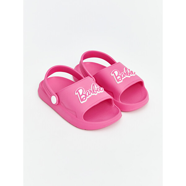 LCW STEPS Barbie Baskılı Kız Bebek Plaj Sandaleti