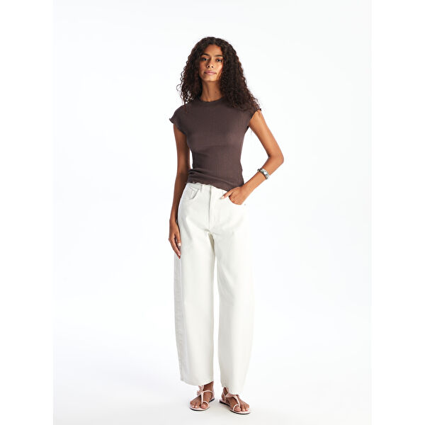 Baggy Fit Kadın Jean Pantolon