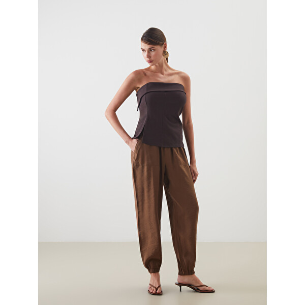 Beli Lastikli Kadın Jogger Pantolon