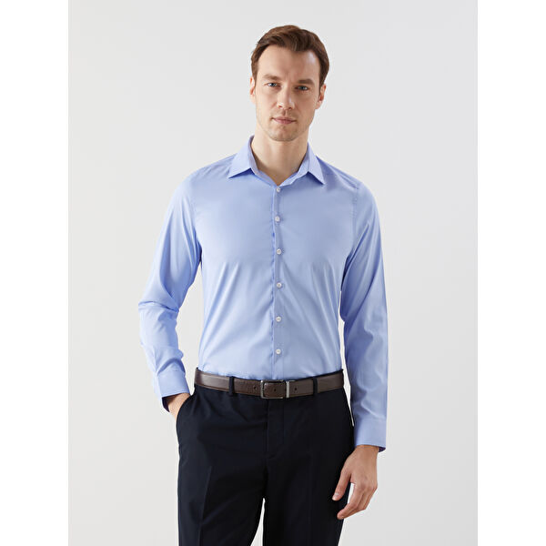 Slim Fit Uzun Kollu Erkek Gömlek