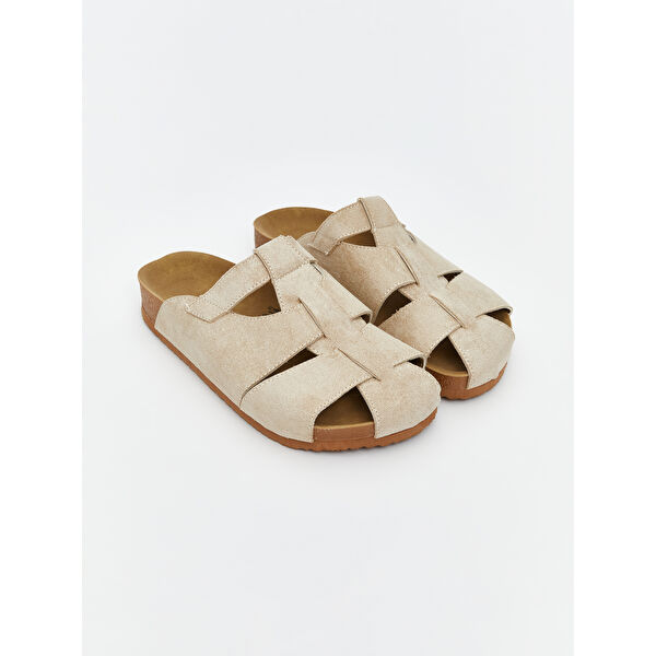 Süet Görünümlü Erkek Çocuk Terlik