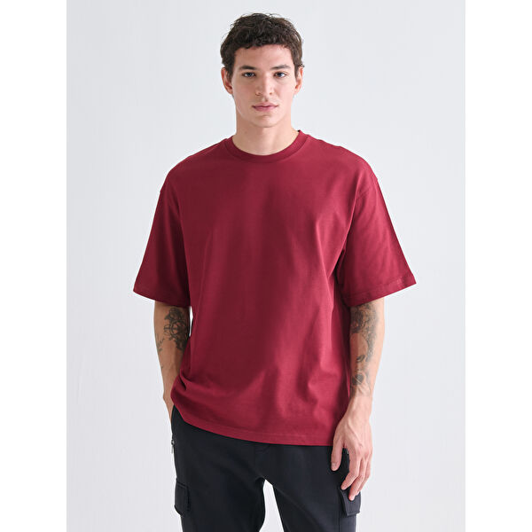 Bisiklet Yaka Penye Erkek Tişört