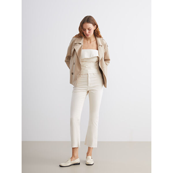 Crop Flare Kadın Jean Pantolon