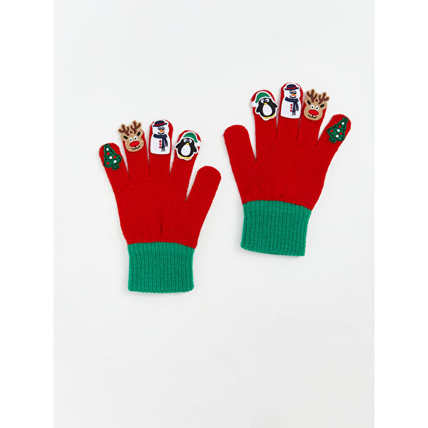 Hayvan Figürlü Erkek Çocuk Triko Eldiven