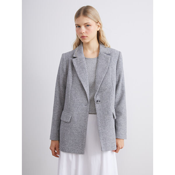 Kadın Kaşe Blazer Ceket