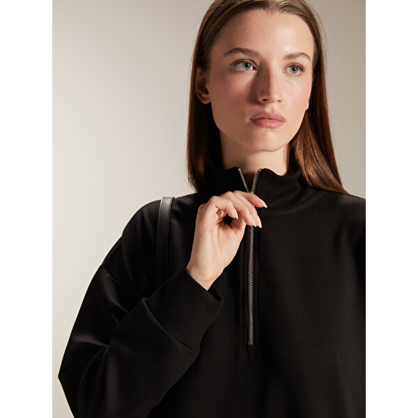 LCW Comfort Dik Yaka Kadın Sweatshirt