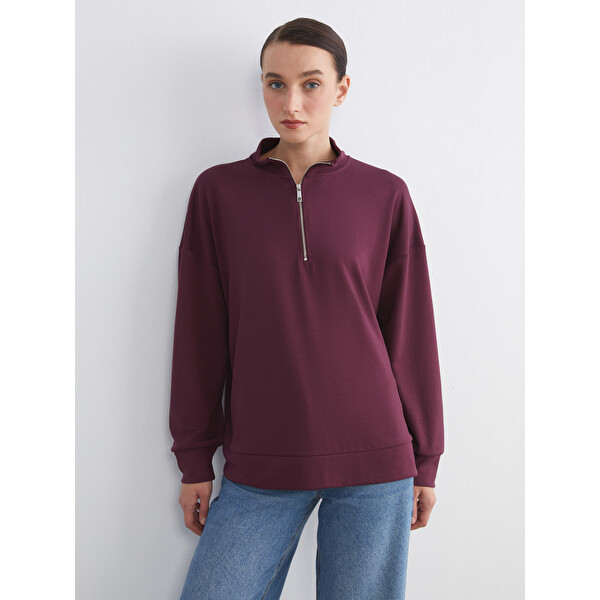LCW Comfort Dik Yaka Kadın Sweatshirt