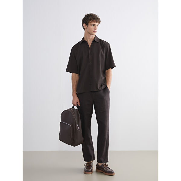 Standart Kalıp %100 Keten Erkek Pantolon